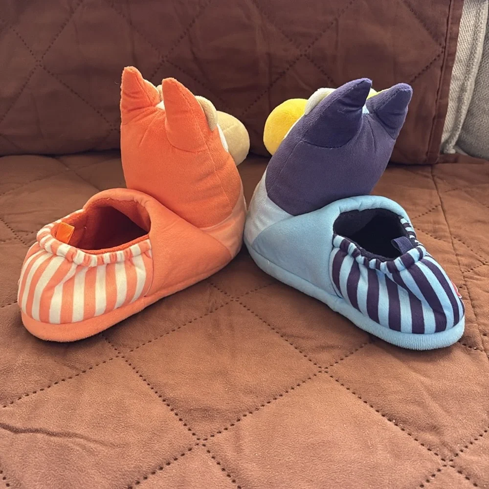 EUC Bluey & Bingo 3D Head Slippers Kids.